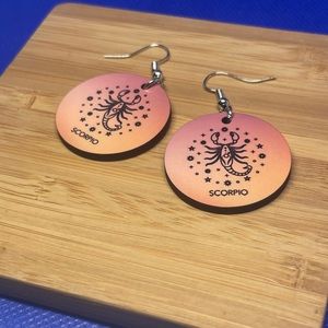 Scorpio Zodiac Sign Earrings